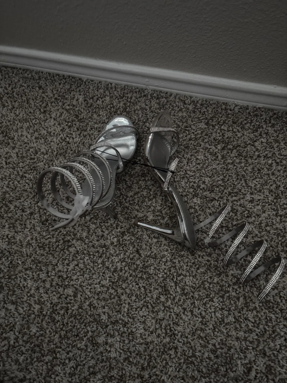 Silver heels